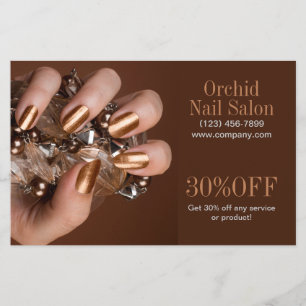Trendy Esthetician SPA Nail Salon prijslijsten Flyer