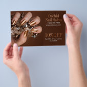 Trendy Esthetician SPA Nail Salon prijslijsten Flyer (Hand)