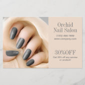 Trendy Esthetician SPA Nail Salon prijslijsten Flyer (Voorkant)