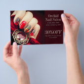 Trendy Esthetician SPA Nail Salon prijslijsten Flyer (Hand)