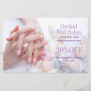 Trendy Esthetician SPA Nail Salon prijslijsten Flyer