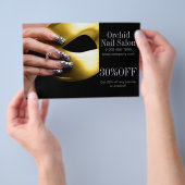 Trendy Estheticienne SPA Nagelstudio Prijslijsten Flyer (Hand)