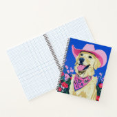 Trendy esthetisch cute preppy hond notitieboek (Binnen)