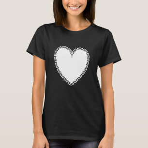 Trendy esthetisch decoratief hart t-shirt