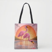 Trendy Esthetische Dagelijkse Canvas Tote Tas (Voorkant)