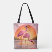 Trendy Esthetische Dagelijkse Canvas Tote Tas (Achterkant)