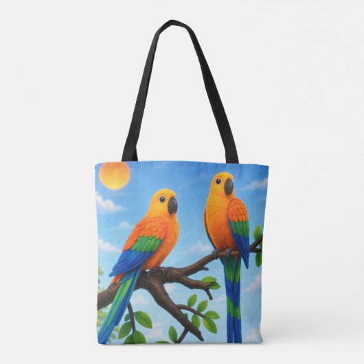Trendy Esthetische Dagelijkse Canvas Tote Tas (Achterkant)