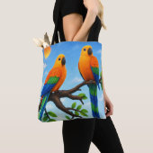 Trendy Esthetische Dagelijkse Canvas Tote Tas (Dichtbij)