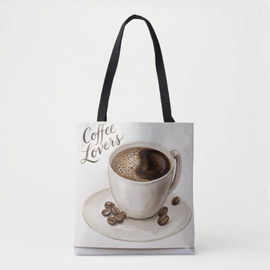 Trendy Esthetische Dagelijkse Canvas Tote Tas (Voorkant)