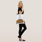 Trendy Esthetische Dagelijkse Canvas Tote Tas (Op model)