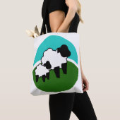 Trendy Esthetische Dagelijkse Canvas Tote Tas (Dichtbij)