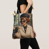 Trendy Esthetische Dagelijkse Canvas Tote Tas (Dichtbij)