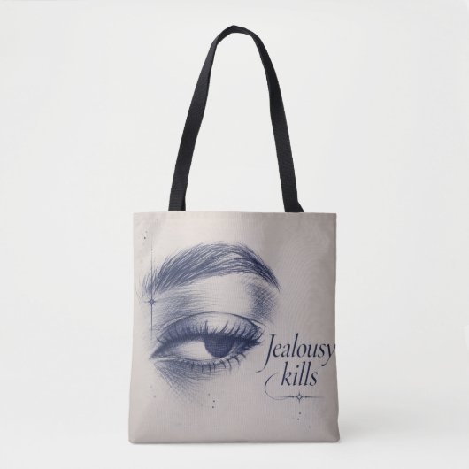 Trendy Esthetische Dagelijkse Canvas Tote Tas (Voorkant)