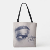 Trendy Esthetische Dagelijkse Canvas Tote Tas (Achterkant)