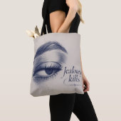 Trendy Esthetische Dagelijkse Canvas Tote Tas (Dichtbij)