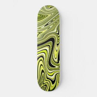 Trendy Esthetische Marmer Lime Geel Patroon Persoonlijk Skateboard