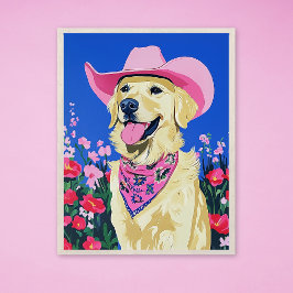 Trendy esthetische Schattigee Preppy Dog Perfect Poster