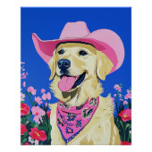 Trendy esthetische Schattigee Preppy Dog Perfect Poster (Voorkant)