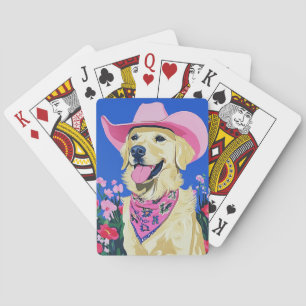 Trendy esthetische Schattigee Preppy Dog Pokerkaarten