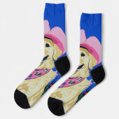 Trendy esthetische Schattigee Preppy Dog Sokken (Links)