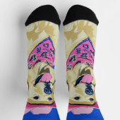 Trendy esthetische Schattigee Preppy Dog Sokken (Top)