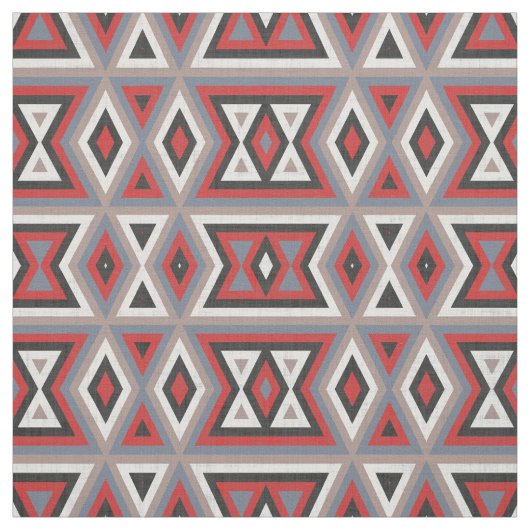 Trendy Ethnic American Native Indian Tribe Pattern Stof (Swatch)