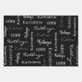 Trendy Ethnic Girls, gepersonaliseerd Inpakpapier Vel (Voorkant 3)