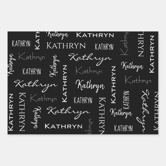 Trendy Ethnic Girls, gepersonaliseerd Inpakpapier Vel (Voorkant 3)