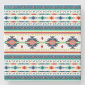 trendy etnische tribale stenen onderzetter (Voorkant)