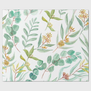 Trendy Eucalyptus floral design Cadeaupapier