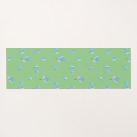 Trendy eucalyptus lekt in het slop yogamat (Achterkant (horizontaal))