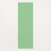 Trendy eucalyptus lekt in het slop yogamat (Voorkant)