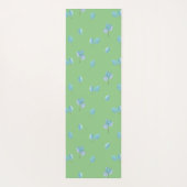 Trendy eucalyptus lekt in het slop yogamat (Achterkant)