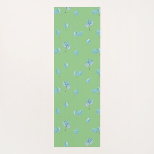 Trendy eucalyptus lekt in het slop yogamat