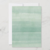 Trendy Eucalyptus Perzik Waterverf Bloemen Huwelij Kaart (Achterkant)