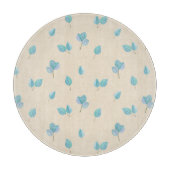 Trendy eucalyptusbladeren op botercrème snijplank (Voorkant)