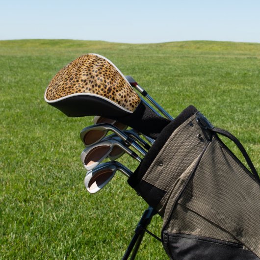 Trendy Exotic Cheetah Fur Pattern Animal Print Golfheadcover (Insitu)