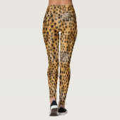 Trendy Exotic Cheetah Fur Pattern Animal Print Leggings (Achterkant)