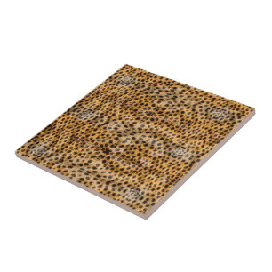 Trendy Exotic Cheetah Fur Pattern Animal Print Tegeltje