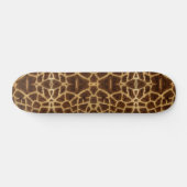 Trendy Exotic Giraffe Fur Pattern Animal Print Persoonlijk Skateboard (Horizontaal)