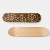 Trendy Exotic Giraffe Fur Pattern Animal Print Persoonlijk Skateboard (Horizontaal)