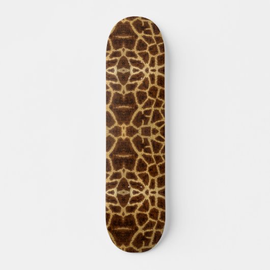 Trendy Exotic Giraffe Fur Pattern Animal Print Persoonlijk Skateboard (Voorkant)