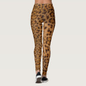 Trendy Exotic Jaguar Fur Pattern Animal Print Leggings (Achterkant)