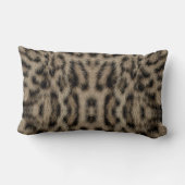 Trendy Exotic Snow Leopard Pattern Animal Print Kussen (Achterkant)