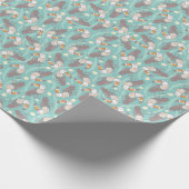 Trendy exotic toucans cadeaupapier (Hoek)