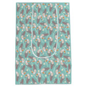 Trendy exotic toucans medium cadeauzakje (Achterkant)