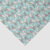 Trendy exotic toucans tissuepapier (Detail)