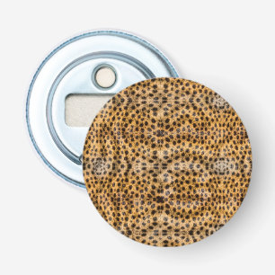 Trendy Exotisch Jachtluipaard Vachtpatroon Dierenp Button Flesopener