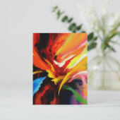 Trendy Expressionist Painting Modern Abstract Briefkaart (Staand voorkant)