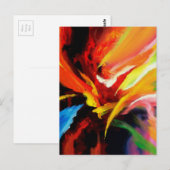 Trendy Expressionist Painting Modern Abstract Briefkaart (Voorkant / Achterkant)